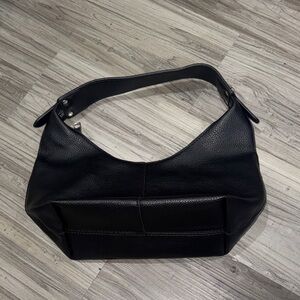 Black Leather Shoulder Bag